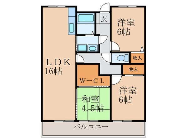 大産春日マンションの物件間取画像